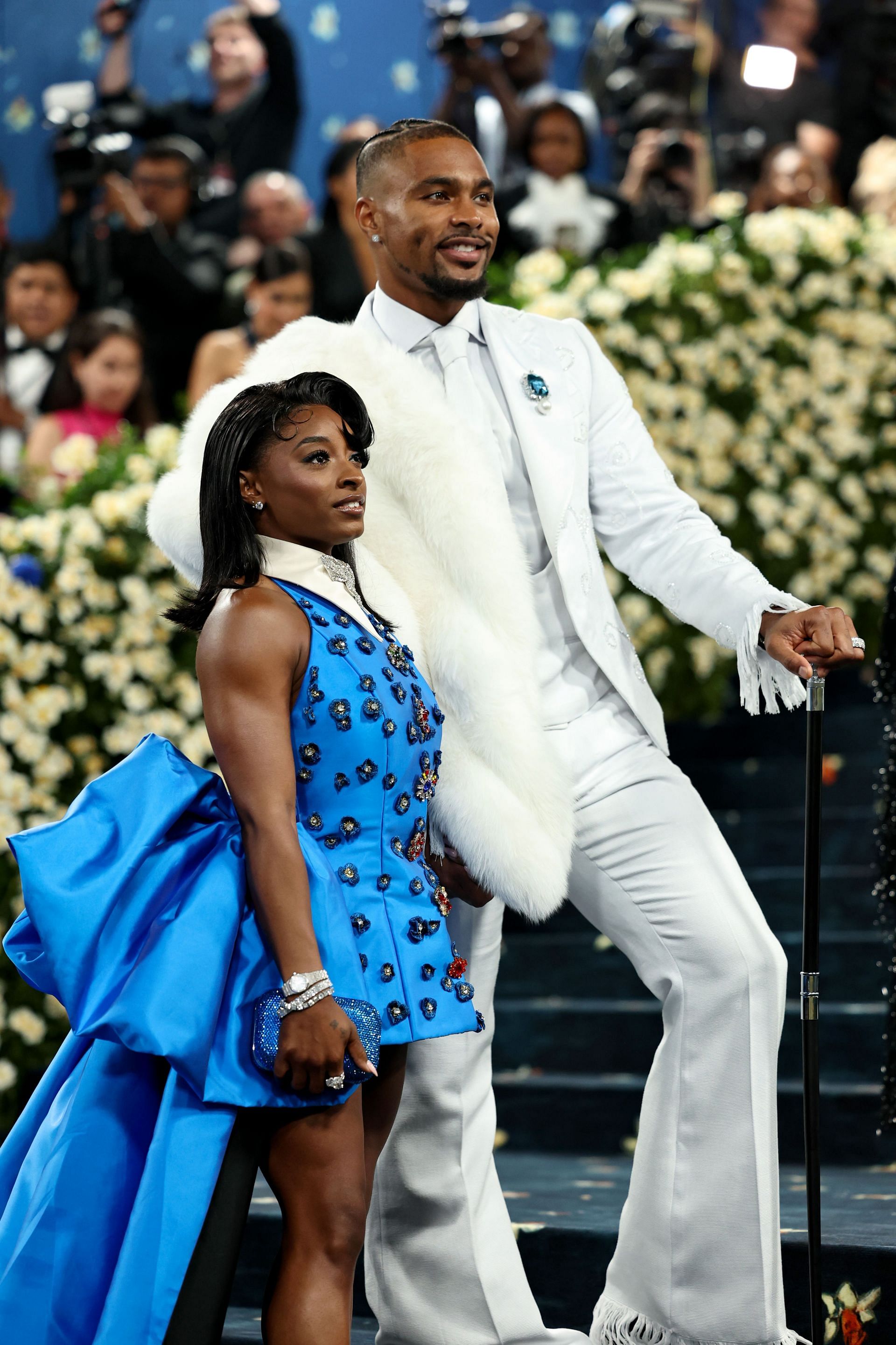 Biles and Owens at the 2025 Met Gala (Image Source: Getty)
